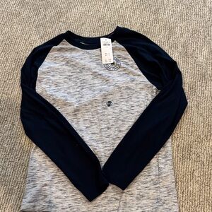 Abercrombie Kids Long Sleeve Tee in Black and Gray
